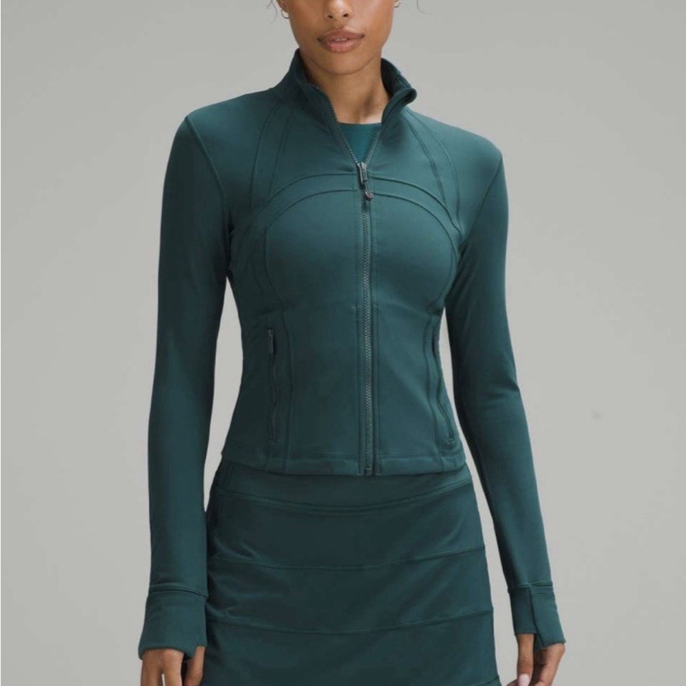 Lululemon Cropped Define Jacket *Nulu Size 6 Color Storm Teal NWT